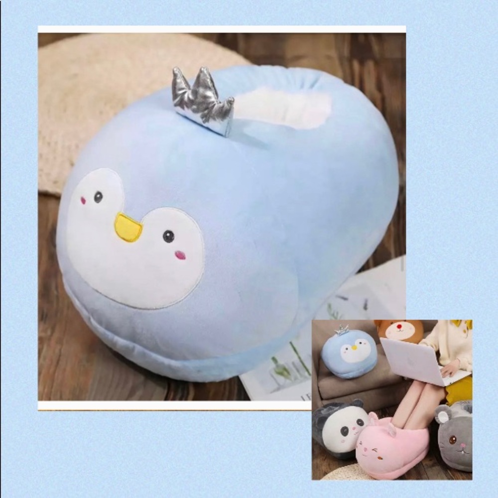 HOST PICK | Extra Large Soft Plush Penguin Home/Indoor Shoe